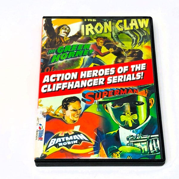 Action Heroes of the Cliffhanger Serials DVD, Vintage Film Collection, Perfect for Movie Buffs, Unique Gift for Dad