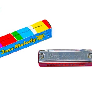 Vintage 1970s German Jazz Melody Harmonica, Mouth Harp, Musical Instrument, Collectible