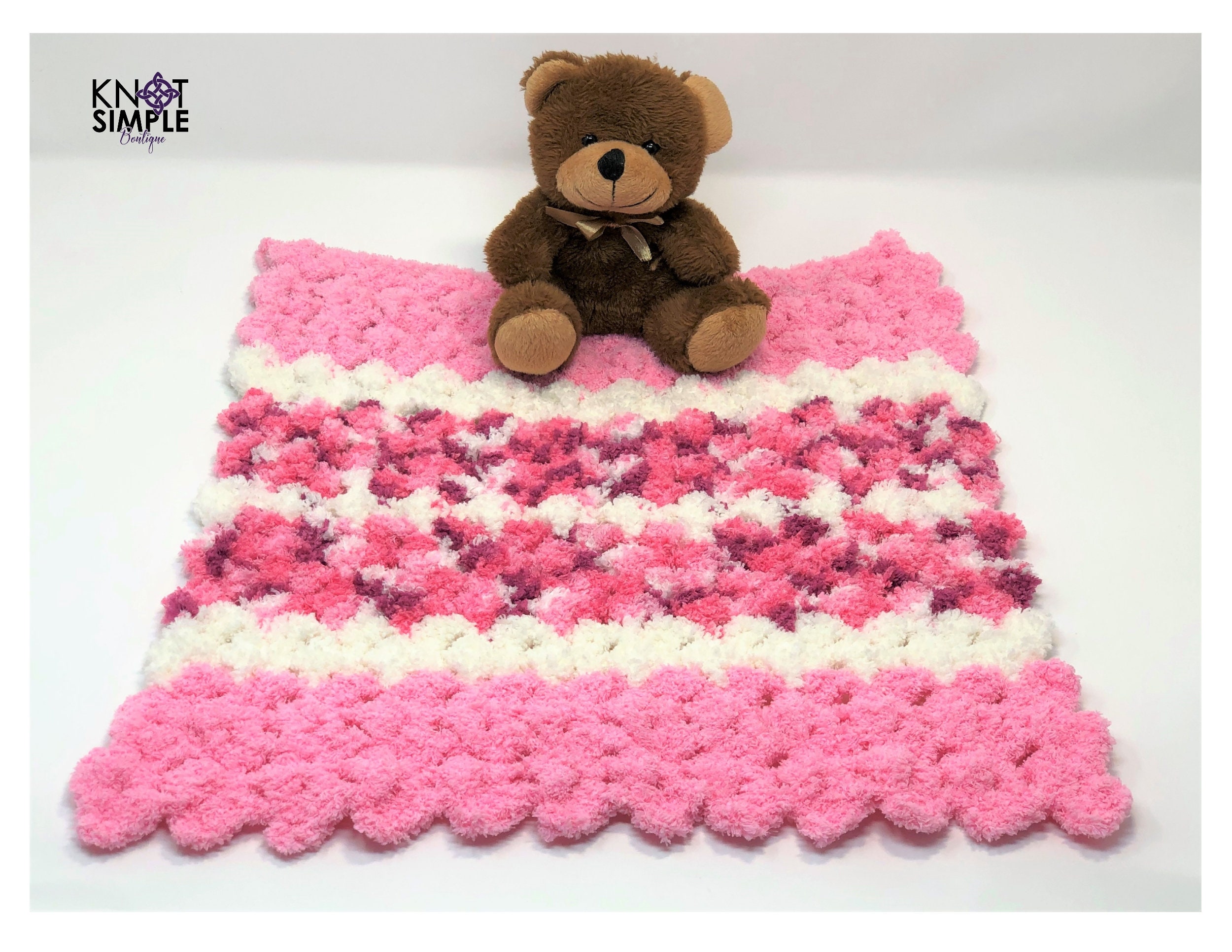 Cotton Candy Pink Baby Blanket Gift Set Etsy