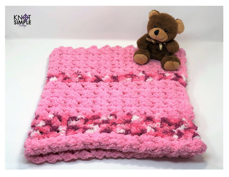 Cotton Candy Pink Baby Blanket Gift Set Etsy