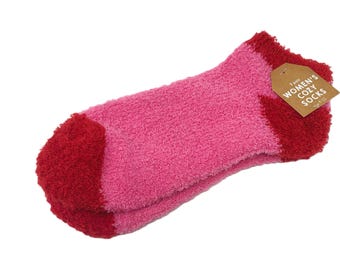 Cozy Women's Fluffy Footies - Fits Shoe Sizes 9-11