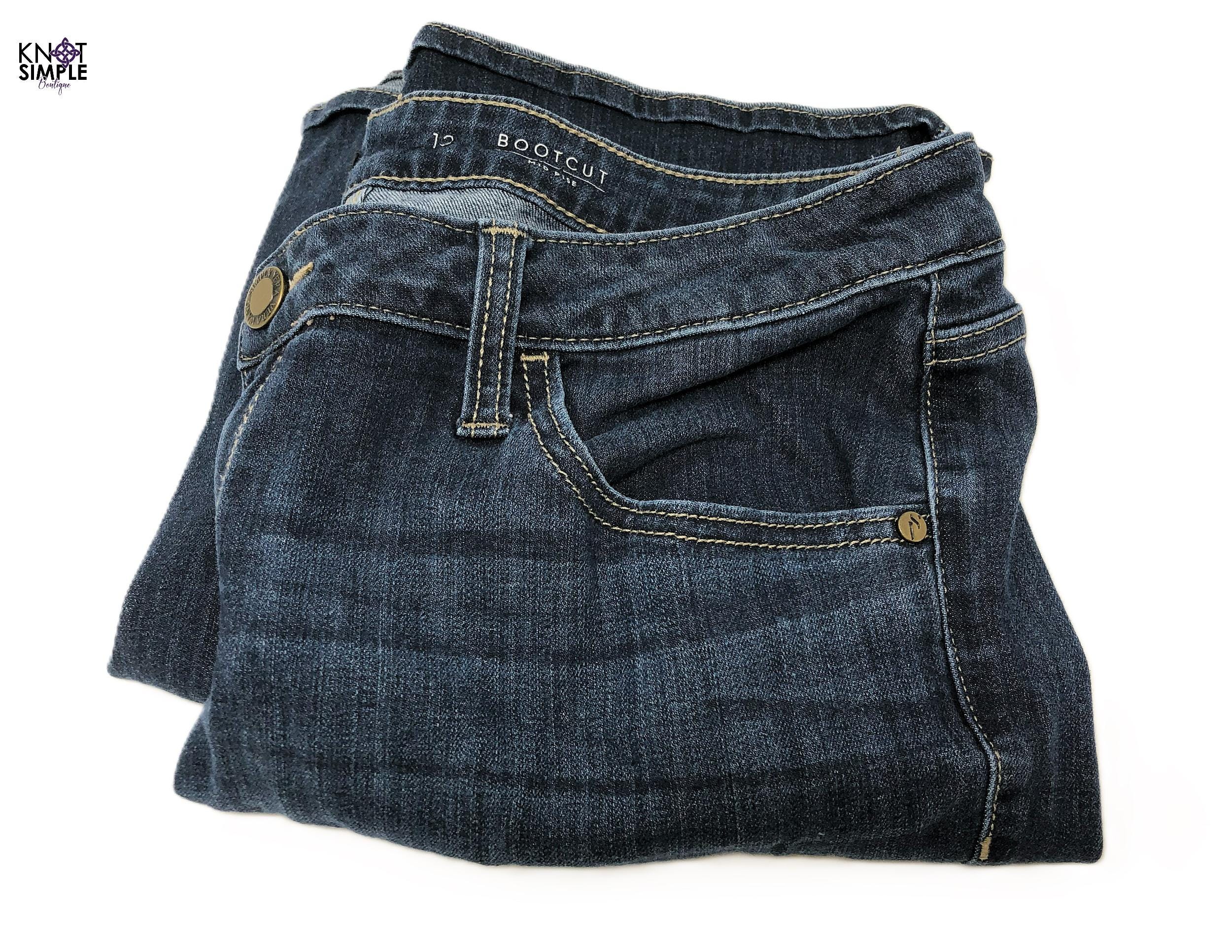 Simply Vera Wang Bootcut Jeans: Dark Wash, Mid Rise, Women's Denim