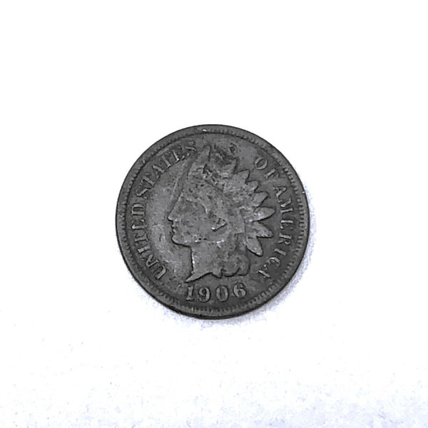 1906 Indian Head Cent - Antique Coins - US Currency - Old Currency