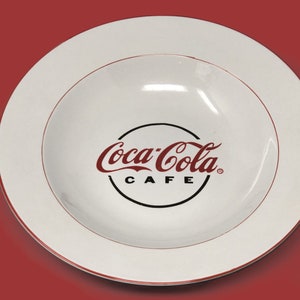 Vintage 2004 Coca Cola Cafe Serving Bowl - Retro Kitchen Decor, Gift for Coke Fans