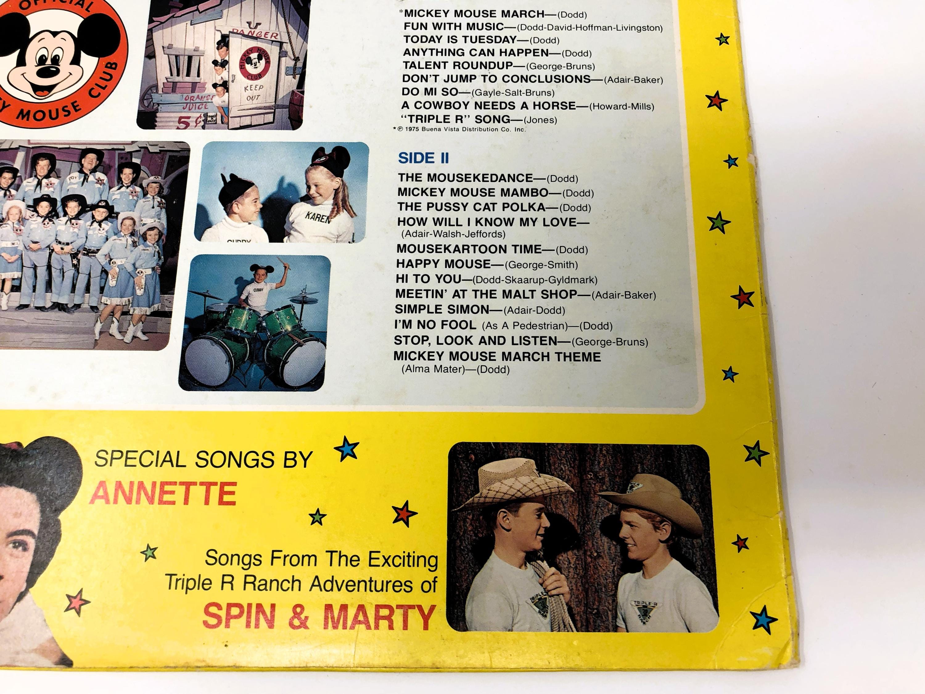 1975 Mickey Mouse Club Album - Songs by Original Cast - Etsy