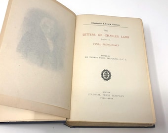 1916 Vintage Book: The Letters of Charles Lamb, Volume II - Final Memorials of English Essayist