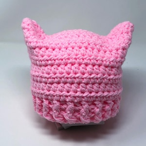 Handmade Pink Feminist March Beanie - Empowerment Rally Cap - Unique Gift for Her