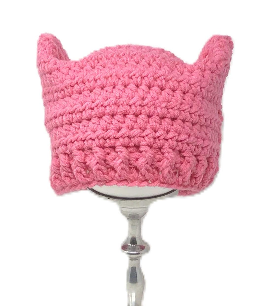 VINTAGE WOMEN\'S RIGHTS MARCH HOT PINK BEANIE 5 Reasons why knitting can make a difference for Women main image 4