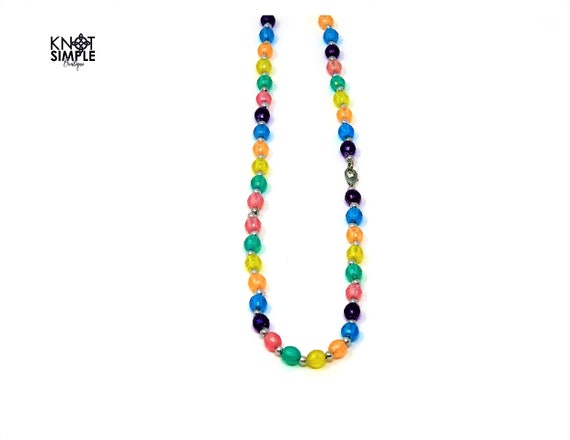 Multi-Colored Beaded Necklace with Extender - image 7