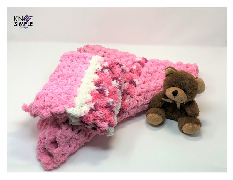 Cotton Candy Pink Baby Blanket Gift Set Etsy