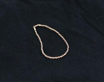 Sterling Silver 925 Italian Rope Bracelet