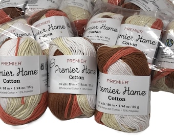 Premier Home Cotton Yarn Autumn Stripe 3 Pack Bundles