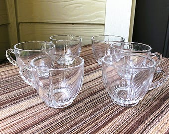 1936 New Martinsville Viking Punch Glass Set