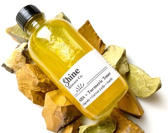 Glycolic Acid Face Toner - Exfoliating Skincare With Turmeric + AHAs