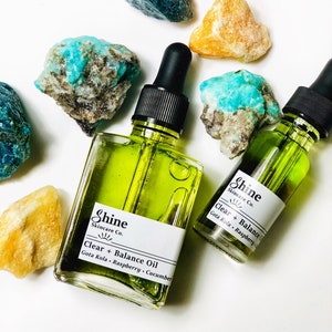 Clear + Balance Face Oil - Natural Skincare - Organic Hydrate Oil image 5