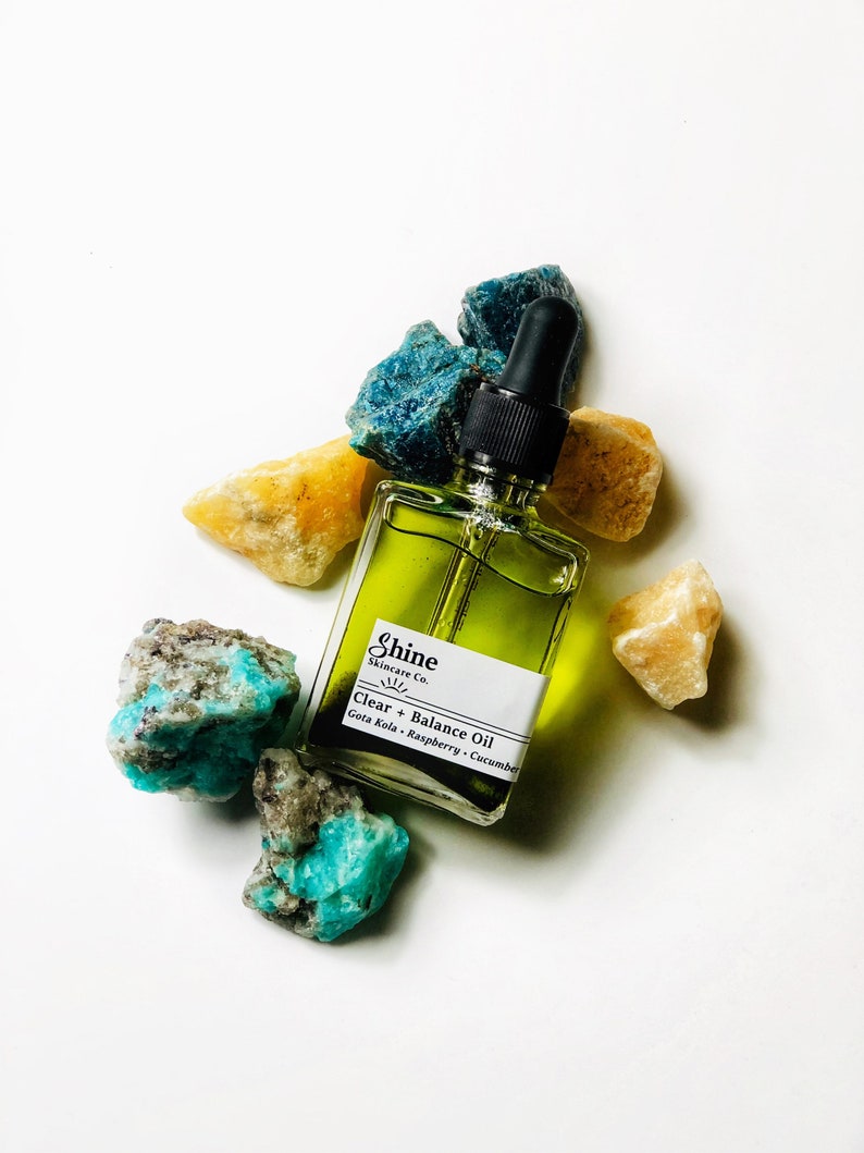 Clear + Balance Face Oil - Natural Skincare - Organic Hydrate Oil image 7