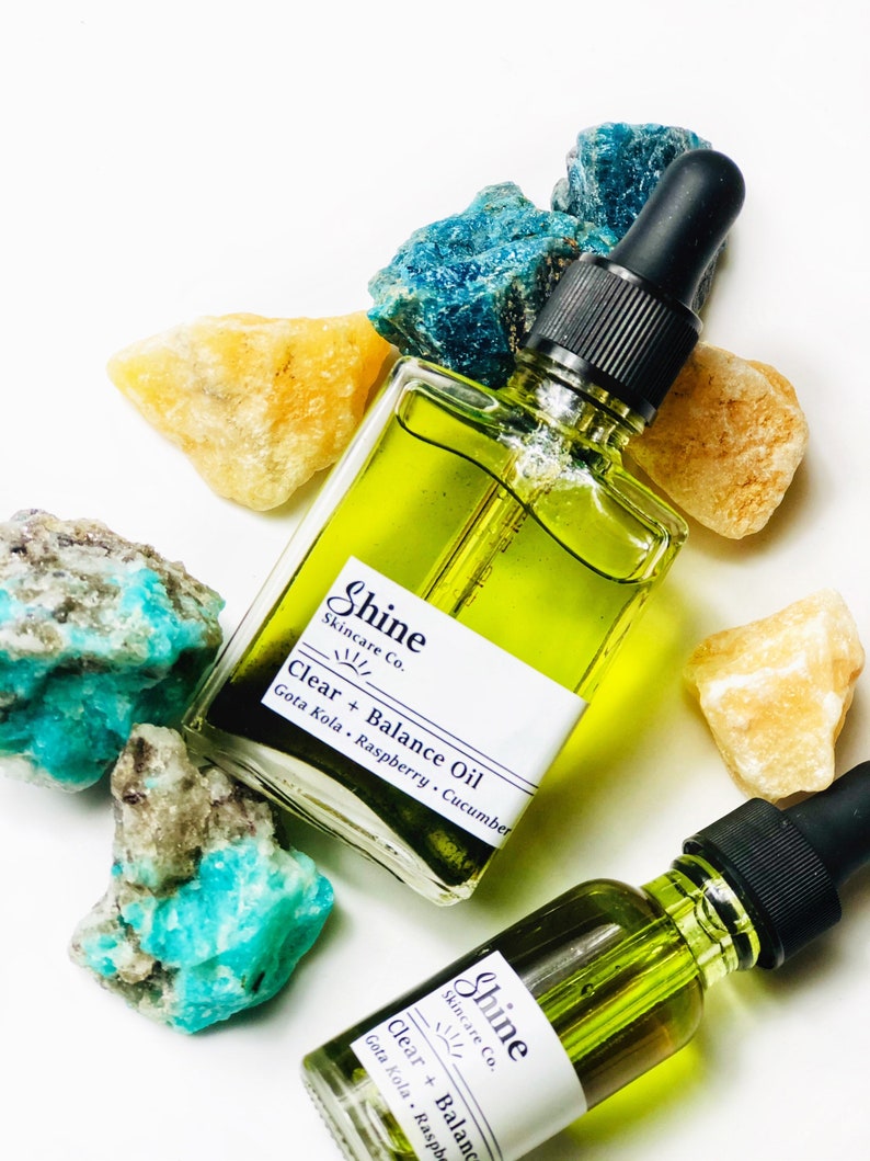 Clear + Balance Face Oil - Natural Skincare - Organic Hydrate Oil image 3
