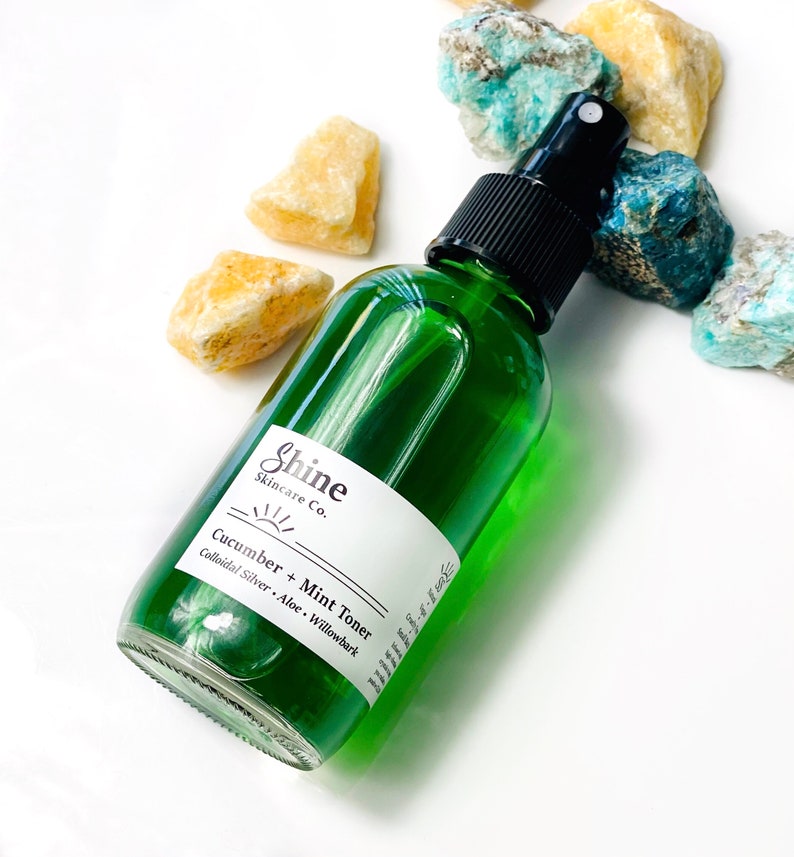 Cucumber Mint Facial Toner Natural Skincare Face Toner Etsy