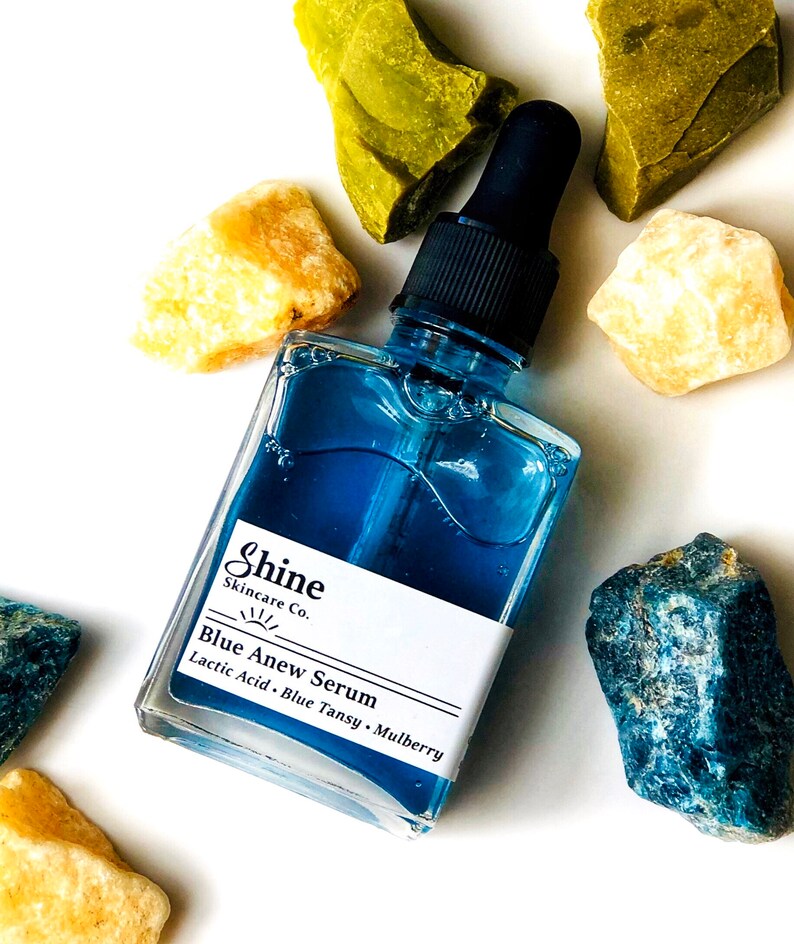 Lactic Acid Blue Tansy Facial Oil Natural Skincare Etsy