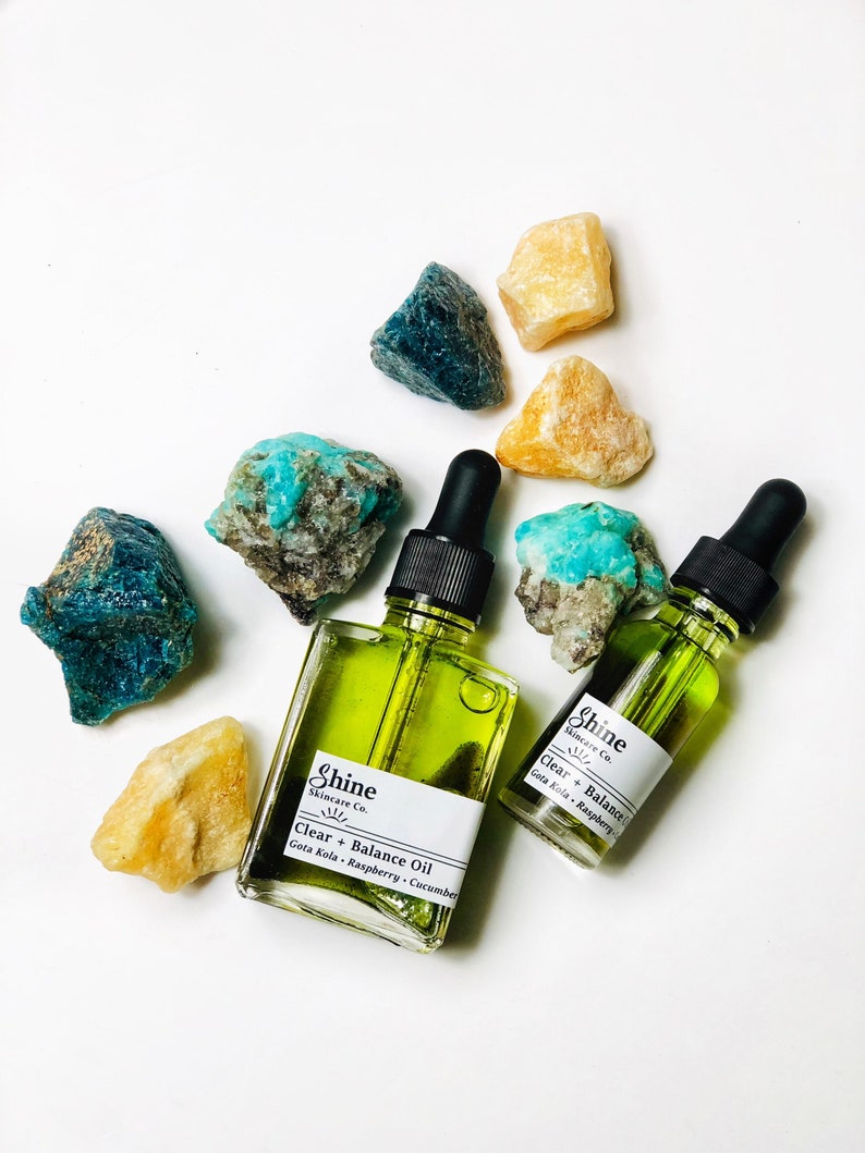 Clear + Balance Face Oil - Natural Skincare - Organic Hydrate Oil image 6