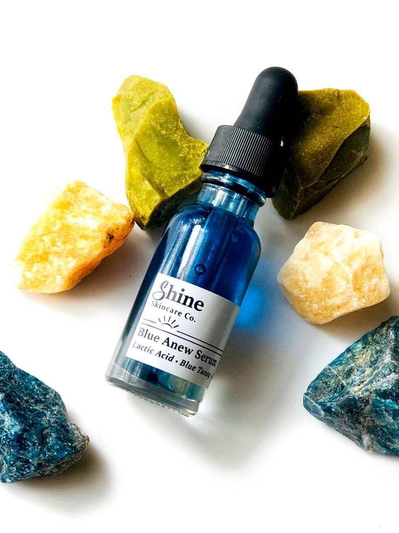 Lactic Acid Blue Tansy Facial Oil Natural Skincare Etsy