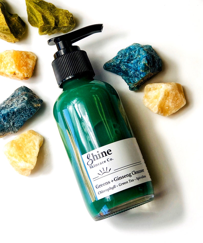 Green Tea Face Wash Natural Skincare Facial Cleanser Etsy