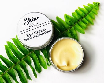 Peptide + Caffeine - Eye Cream - Puffy Eyes - Natural Skincare - Under Eye Cream - Zero Waste Skincare