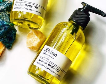 Organic Body Oil - Arnica + Bakuchiol - Natural Skincare - After Shower Oil