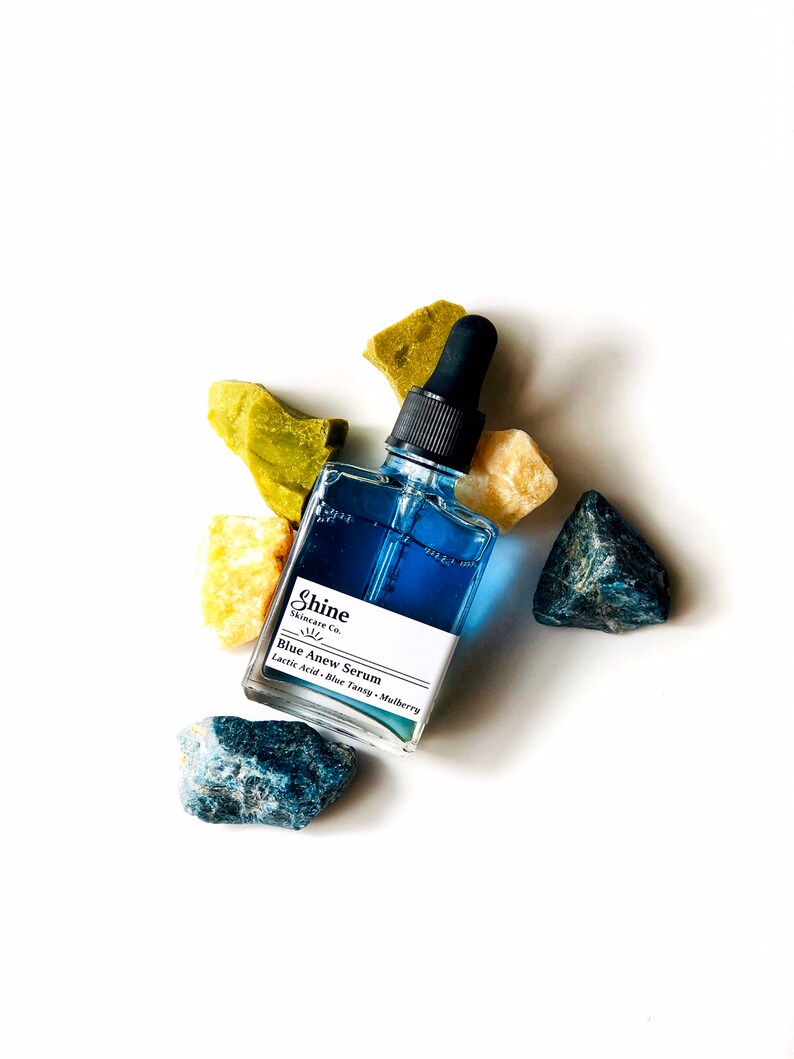 Lactic Acid Blue Tansy Facial Oil Natural Skincare Etsy