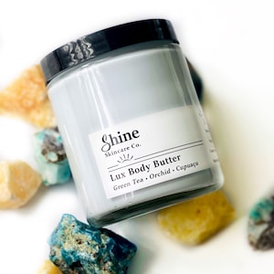 Organic Body Butter with Blue Tansy - Natural Body Butter - Zero Waste Skincare