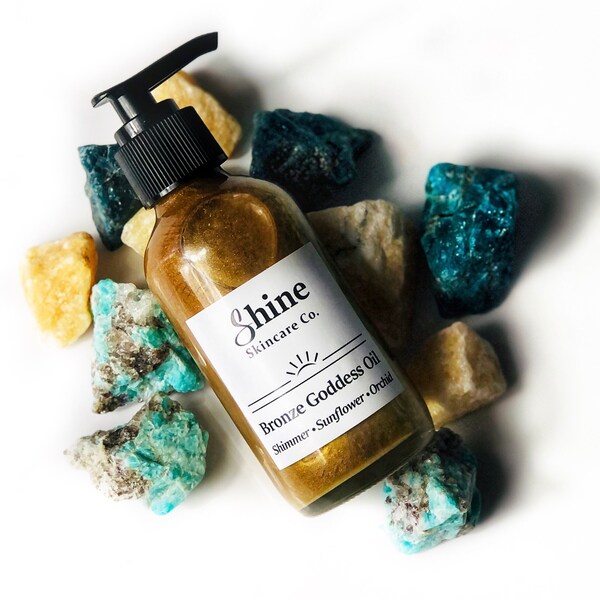 Bronze Shimmer - Body Oil - Bronzing Oil - Shimmer Body Oil - Natural Skincare - Shimmer Oil - Highlight