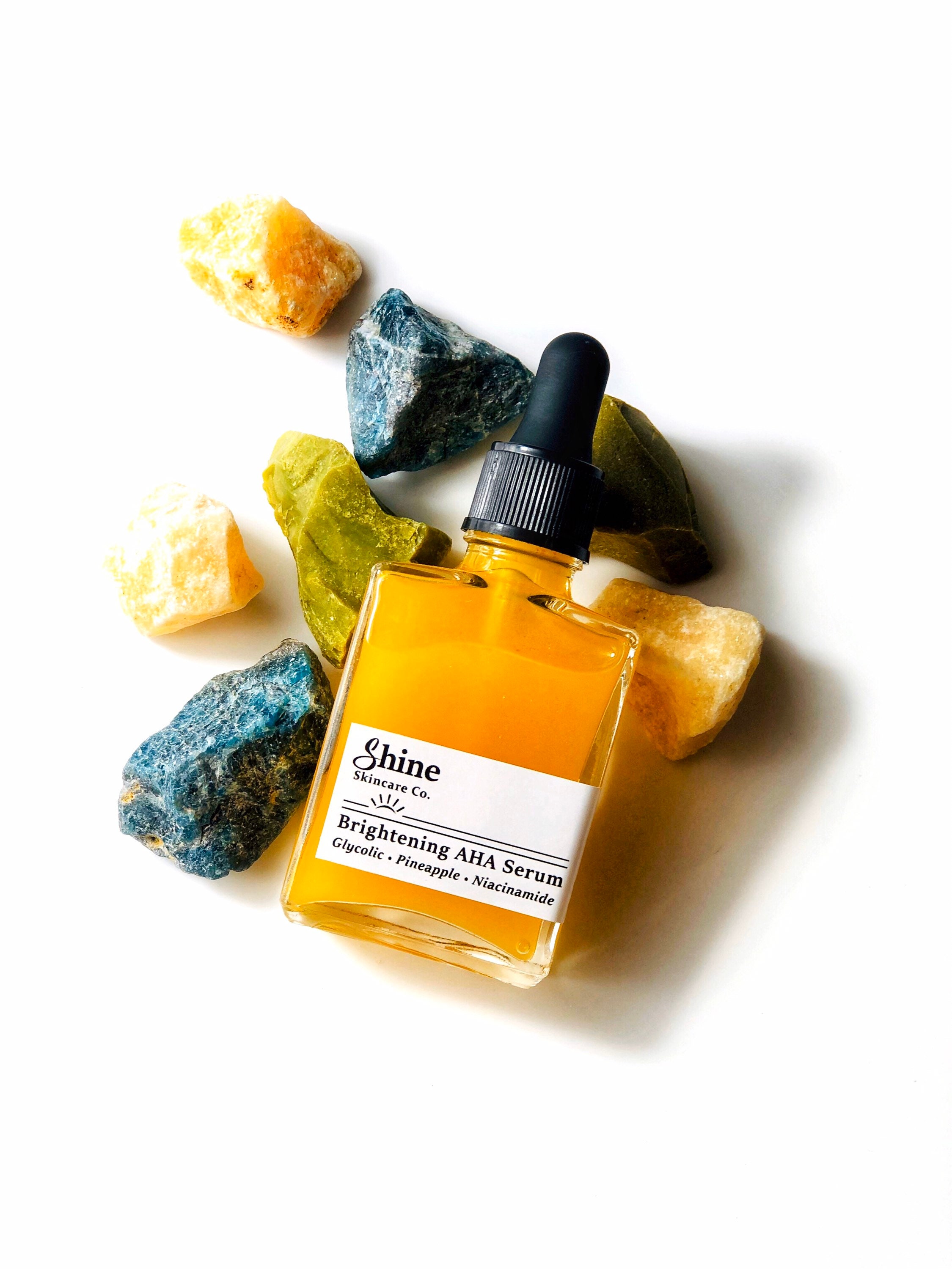 Brightening AHA Serum - Facial Serum - Natural Skincare - Natural Face Serum - Zero Waste Skincare