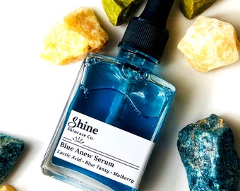Blue Tansy + Lactic Acid Serum - Organic Facial Oil - Hydrate Oil - Natural Skincare - Face Oil - Facial Care