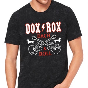 DOX ROX World Tour 81 Unisex T-Shirt, Dach & Roll, Doxie, Doxies, Pies jamnik, Pies jamnik, Rock n Roll, Pies jamnik, Jamnik, Vintage 1981
