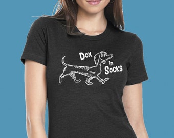 DOX IN SOCKS Charcoal Grey Women's T Shirt