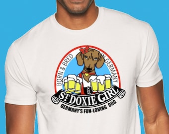 ST. DOXIE GIRL T Shirt, Weiner Dog Gifts, Beer, Doxie Shirt, Wiener Dog Shirt, Sausage Dog, Doxie Shirt, Weiner Dog Shirt, German, Dachshund