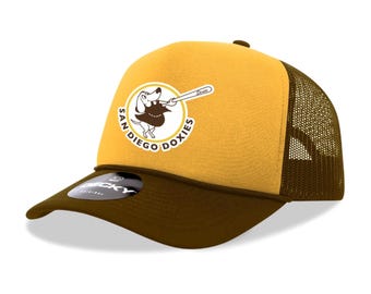 SAN DIEGO DOXIES - Yellow & Brown Trucker Hat
