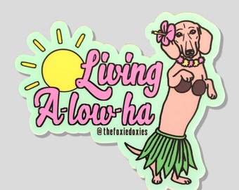 LIVING A-LOW-HA Stickers