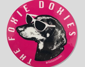 THE FOXIE DOXIES Pink Stickers