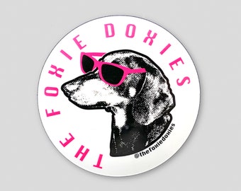 THE FOXIE DOXIES Logo Stickers