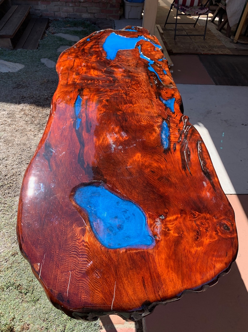 Redwood Burl Kitchen Table Kitchen Table Side Board Redwood Etsy