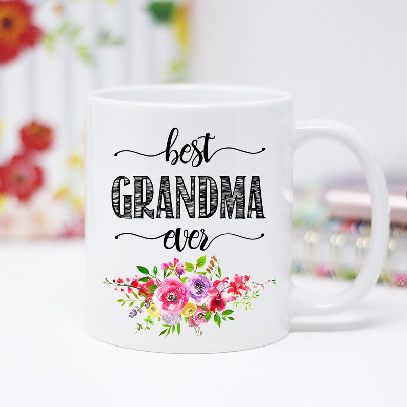 Grandma Mug Best Grandma Ever Custom Personalized Name Etsy