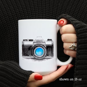 Camera Mug, Life is like a camera, Inspirational Quote, Photographer Gift, Coffee Mug, Cup, Camera, Graduation Gift image 2