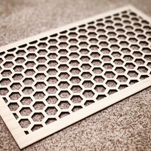 Laser cut air return grilles