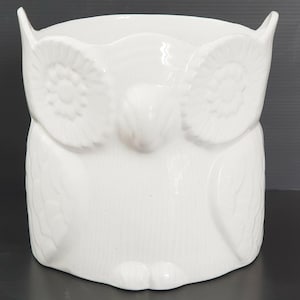 Superbe cache-pot 1970 chouette ceramique vintage 70s 1970s annees 70