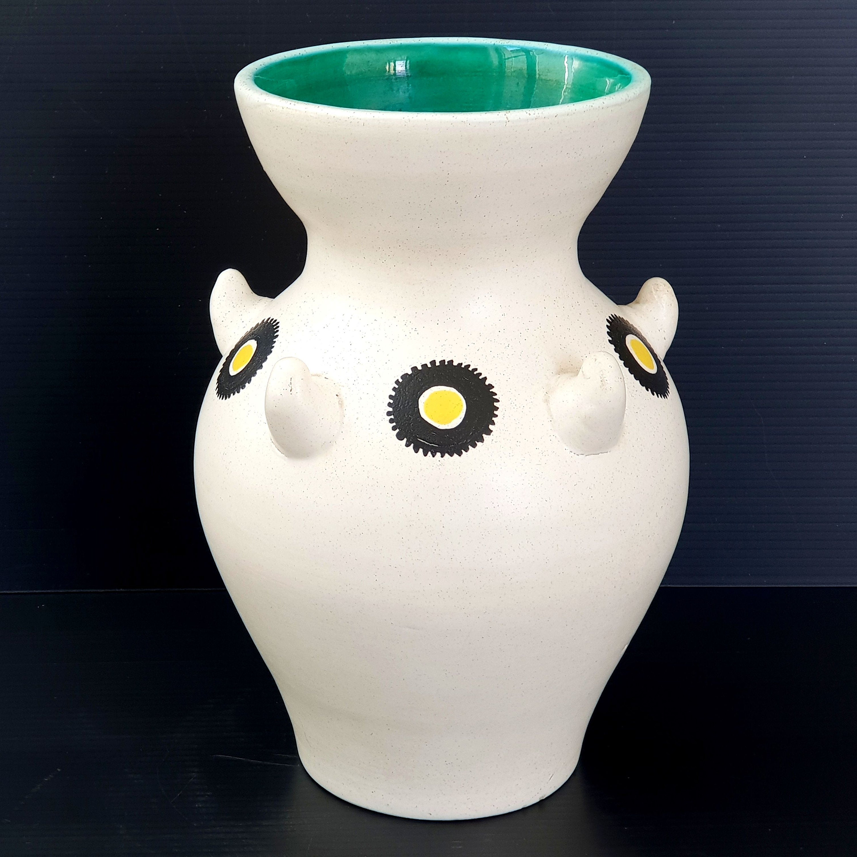 Vase Vintage Français 1950 en Céramique de André Baud à Vallauris 50S 1950S