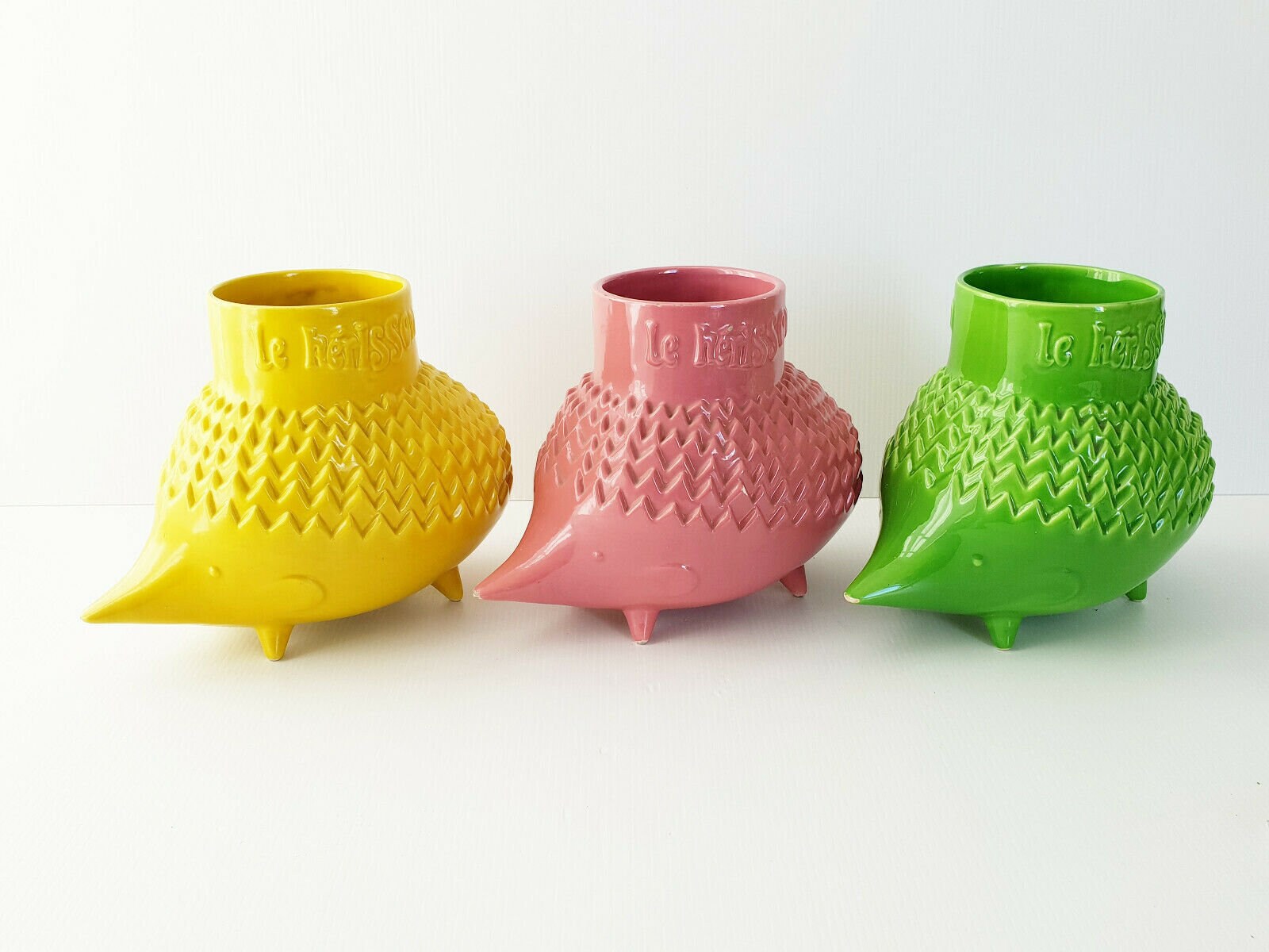 suite De 3 Vases Hérissons