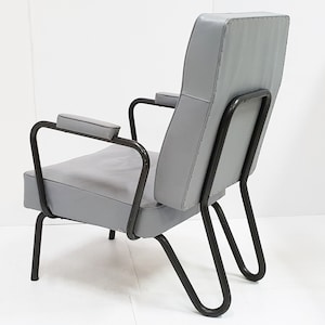 Vintage 1950s French armchair by Jacques Hitier for Tubauto 50S 1950S rockabilly