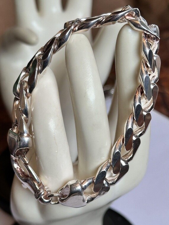 Silver Multi Chunky Chains Bracelet• Heavy Stainless Steel