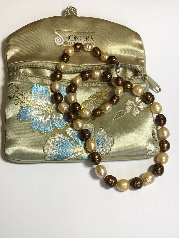 Honora Freshwater Coffee Pearl Necklace 